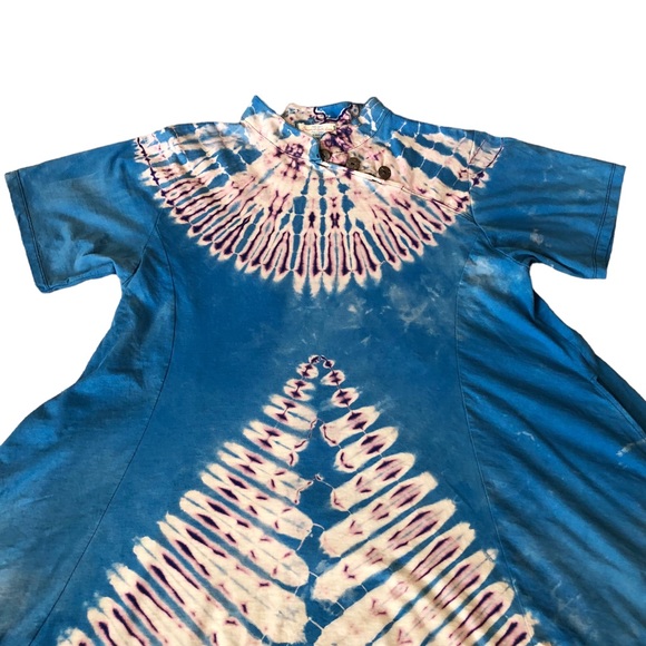 Gaerabert BOHO Queen TieDye Swing Tunic made in Thailand M/L - Picture 9 of 11
